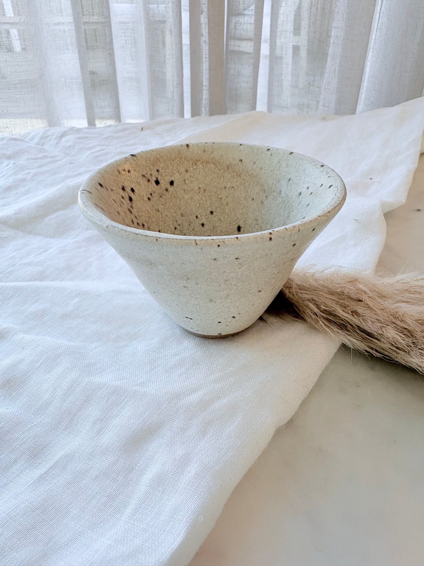 Lille keramik saltkar 9 cm diameter