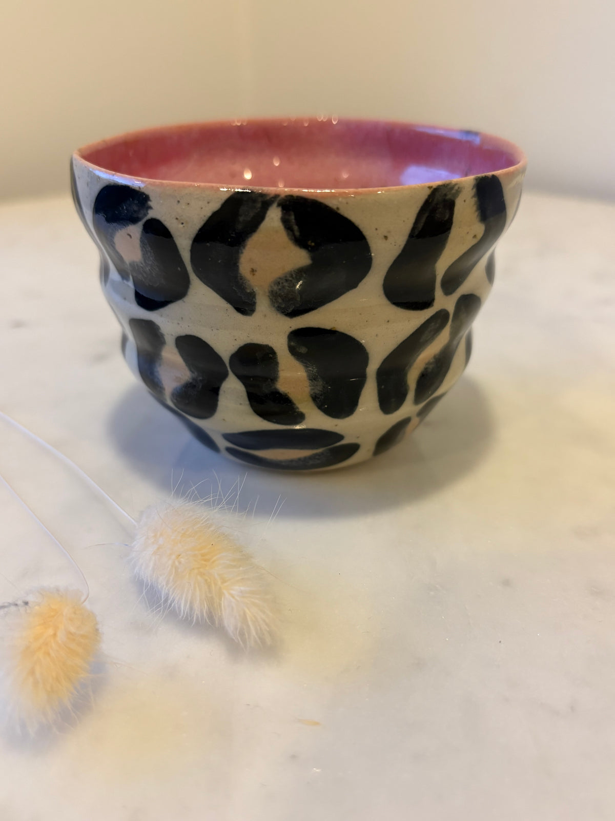 1. Lyserød Leopardkop med kanter🩷🐆 Nr.6